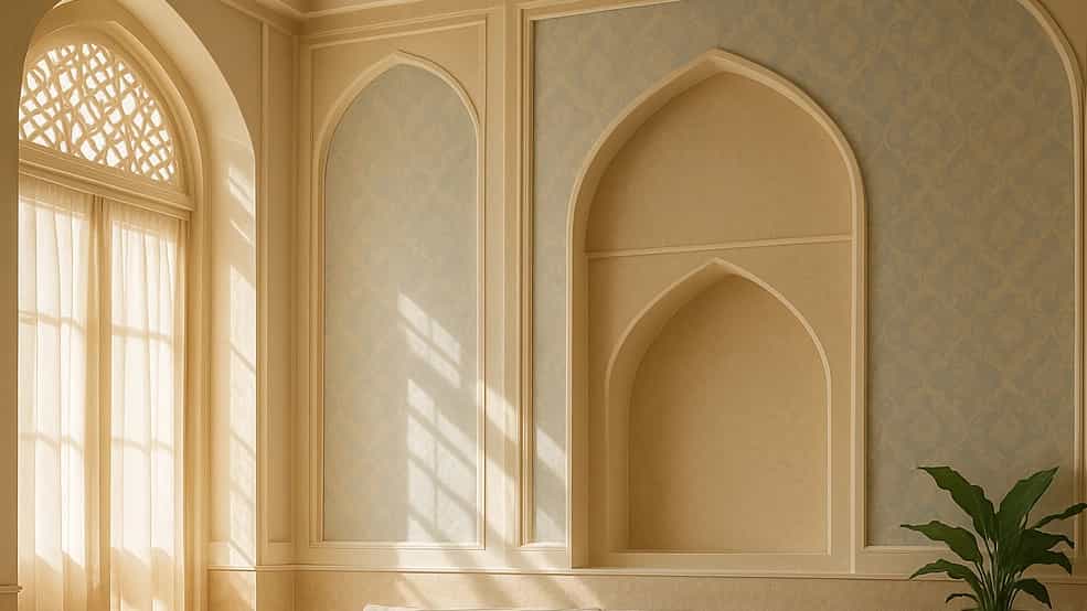 بهترین رنگ‌ها و طرح‌های کاغذ دیواری برای فضای پذیرایی در یزد